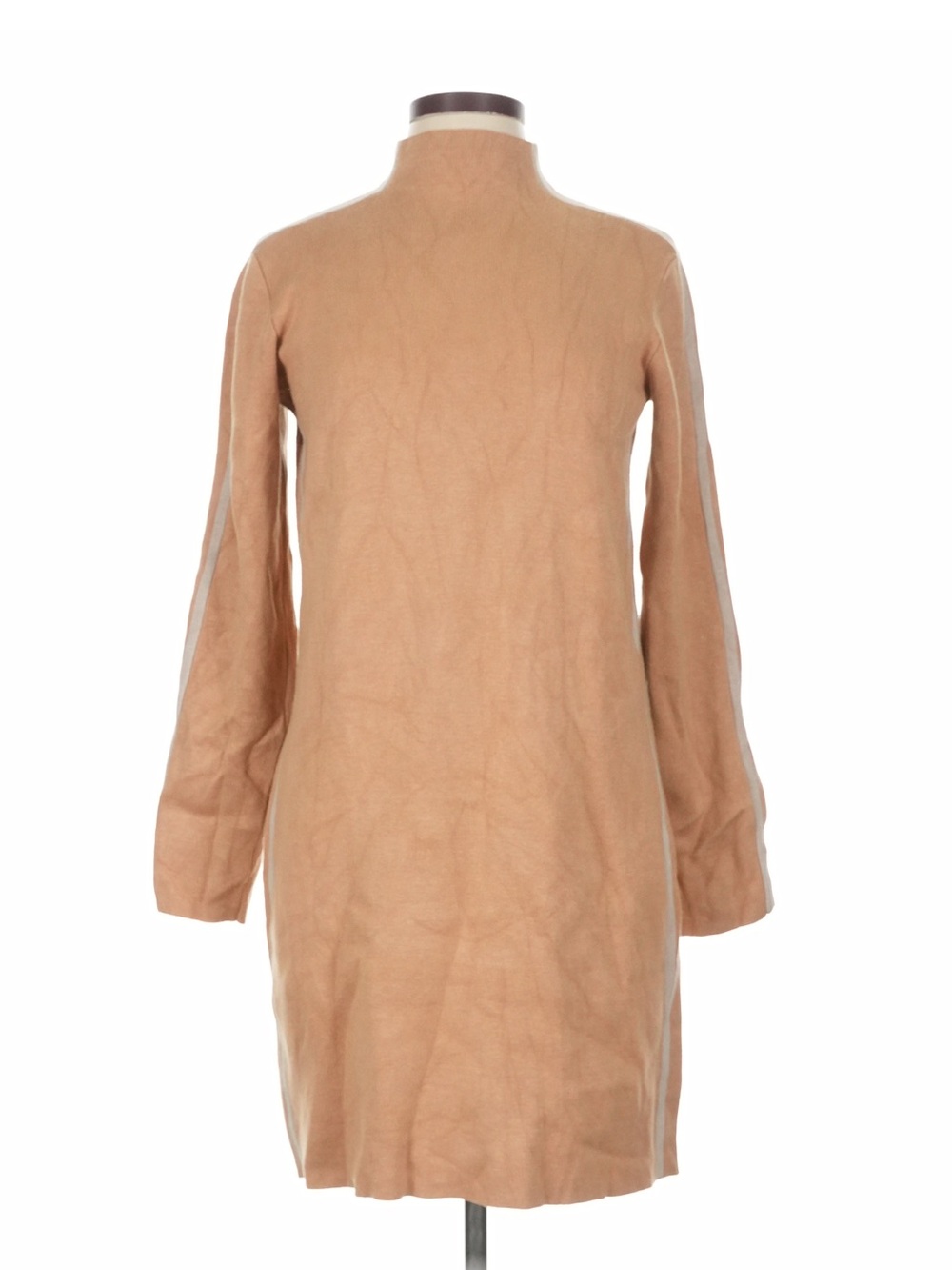 SAKS FIFTH AVENUE Camel Long Sleeve Sweater Dress Size Large